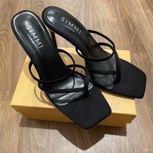 Black Thong Mules